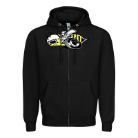 Black super bee Zipper Hoodie - artisFamous