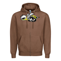 Chestnut super bee Zipper Hoodie - artisFamous