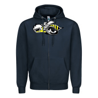 Navy super bee Zipper Hoodie - artisFamous