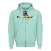 Seafoam Kalamazoo College Zipper Hoodie - artisFamous