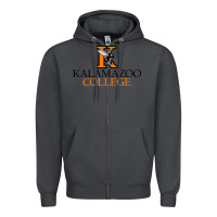 Smoke Kalamazoo College Zipper Hoodie - artisFamous