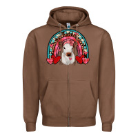 Chestnut valentines heifer rainbow Zipper Hoodie - JahusDesignShop