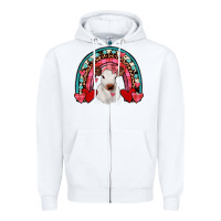 White valentines heifer rainbow Zipper Hoodie - JahusDesignShop