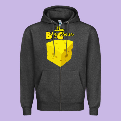 The Big Cheese Zipper Hoodie Designed By Artisfamous