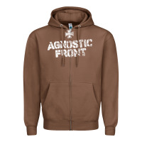 Chestnut agnostic font Zipper Hoodie - artisFamous