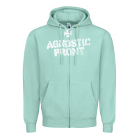 Seafoam agnostic font Zipper Hoodie - artisFamous