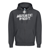 Smoke agnostic font Zipper Hoodie - artisFamous