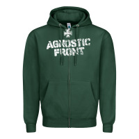 Sports Green agnostic font Zipper Hoodie - artisFamous