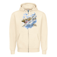Sandshell flying tigers Zipper Hoodie - artisFamous