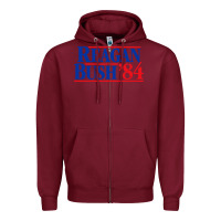 Burgundy reagan president Zipper Hoodie - artisFamous