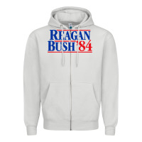 Dove Grey reagan president Zipper Hoodie - artisFamous