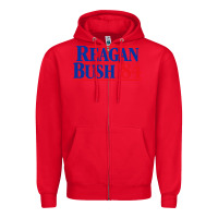 Red reagan president Zipper Hoodie - artisFamous