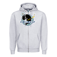 Heather Grey plymouth whalers Hockey Zipper Hoodie - artisFamous
