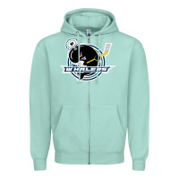 Seafoam plymouth whalers Hockey Zipper Hoodie - artisFamous