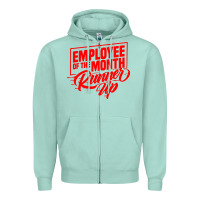 Seafoam employee of the month runner up Zipper Hoodie - artisFamous