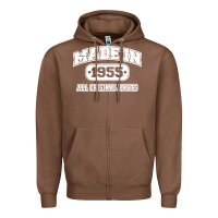 Chestnut made in 1955 funny vintage Zipper Hoodie - artisFamous