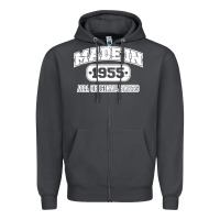 Made In 1955 Funny Vintage Zipper Hoodie | Teevron