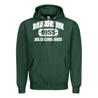 Sports Green made in 1955 funny vintage Zipper Hoodie - artisFamous