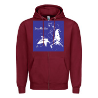 Burgundy Best Barry Manilow Zipper Hoodie - artisFamous