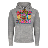Cloud Rock Hello summer Gnome Vintage Hoodie - CowhideDigitalArt