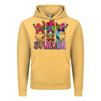 Vintage Mustard Hello summer Gnome Vintage Hoodie - CowhideDigitalArt