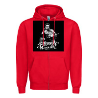 Red Johnny Cash Music Zipper Hoodie - artisFamous