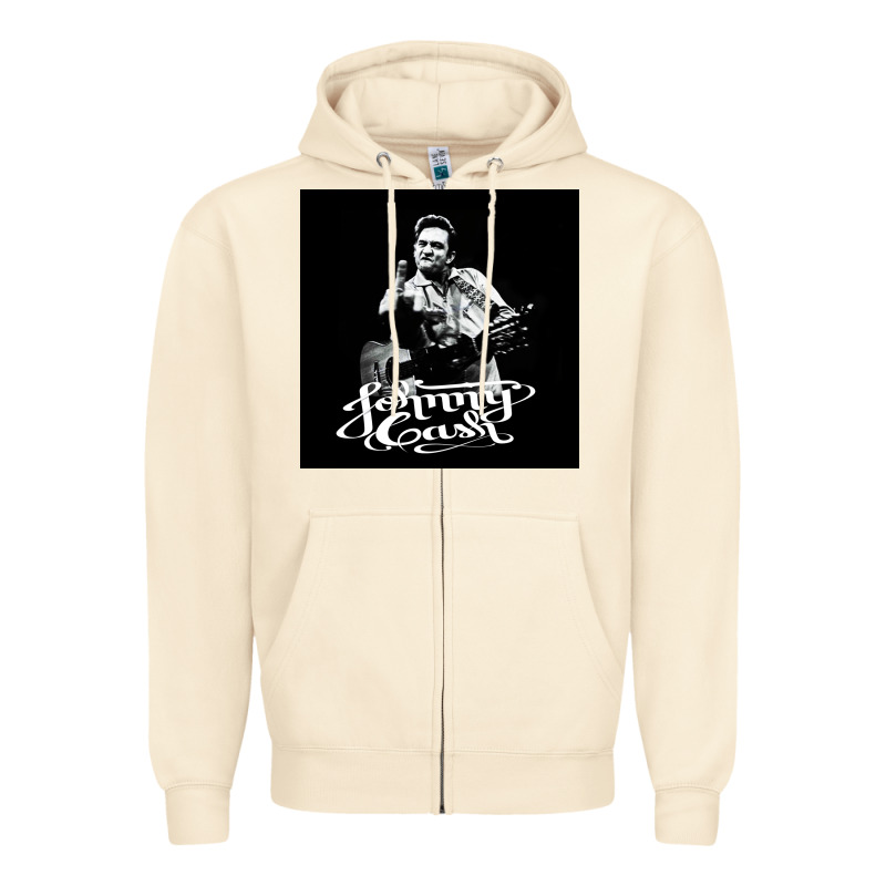 Johnny Cash Music Zipper Hoodie by artisFamous | Teevron