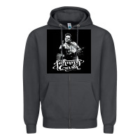Smoke Johnny Cash Music Zipper Hoodie - artisFamous
