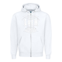 White Johnny Cash Music Zipper Hoodie - artisFamous