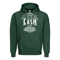 Sports Green Johnny Cash Music Zipper Hoodie - artisFamous