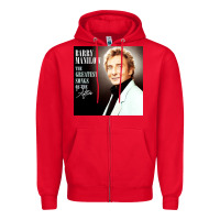 Red Best Barry Manilow Zipper Hoodie - artisFamous