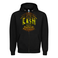 Black Johnny Cash Music Zipper Hoodie - artisFamous