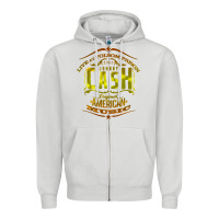 Dove Grey Johnny Cash Music Zipper Hoodie - artisFamous