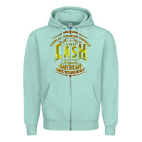 Seafoam Johnny Cash Music Zipper Hoodie - artisFamous