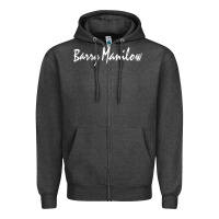 Charcoal Heather Best Barry Manilow Zipper Hoodie - artisFamous