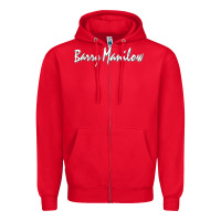 Red Best Barry Manilow Zipper Hoodie - artisFamous