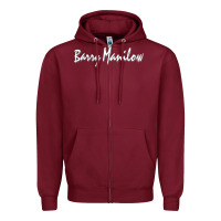 Burgundy Best Barry Manilow Zipper Hoodie - artisFamous