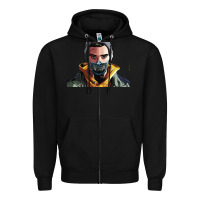 Black codfish beatbox Zipper Hoodie - artisFamous