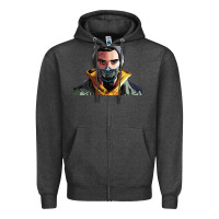 Charcoal Heather codfish beatbox Zipper Hoodie - artisFamous
