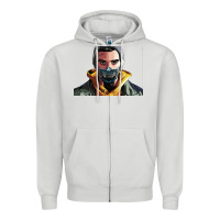Dove Grey codfish beatbox Zipper Hoodie - artisFamous