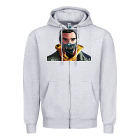 Heather Grey codfish beatbox Zipper Hoodie - artisFamous