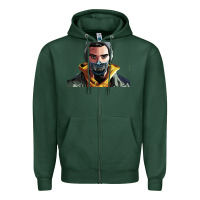 Sports Green codfish beatbox Zipper Hoodie - artisFamous