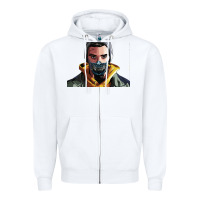 White codfish beatbox Zipper Hoodie - artisFamous