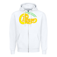White Best Chicago Zipper Hoodie - artisFamous