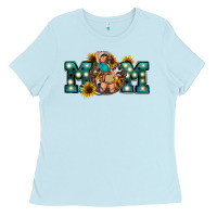 Baby Blue Western Mom Mother's Day Ladies Tee - FaDigitalArtStudio