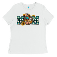 White Western Mom Mother's Day Ladies Tee - FaDigitalArtStudio