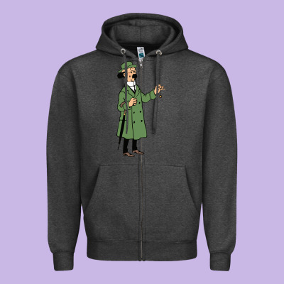 Professor Calculus Zipper Hoodie Designed By Artisfamous