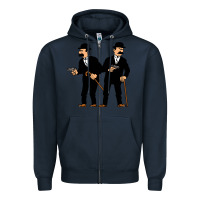 Navy Thomson and Thompson Zipper Hoodie - artisFamous