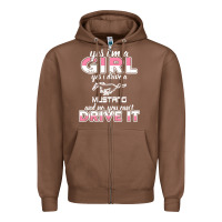 Chestnut mustang i m a girl who drives a mustang Zipper Hoodie - artisFamous