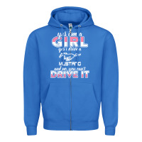 True Royal mustang i m a girl who drives a mustang Zipper Hoodie - artisFamous